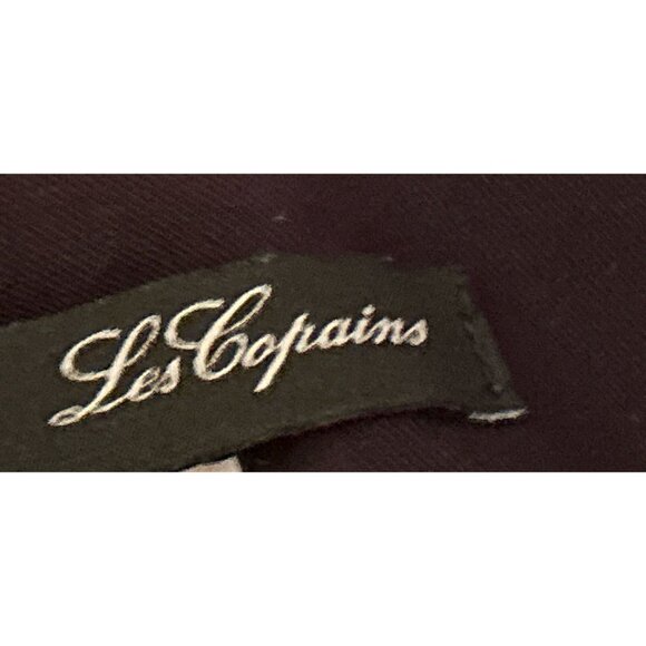 Les Copains Burgundy Wine Straight Leg Pants High Rise Size 12 - Picture 12 of 12